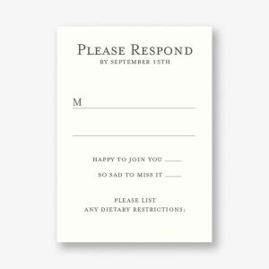 Sierra Response Card