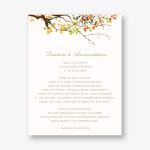 Autumn Boughs Information Card