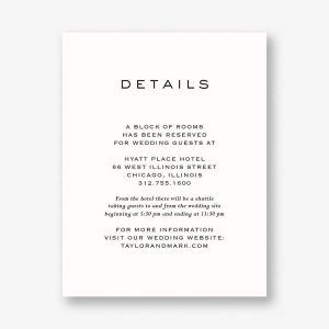 Duo Information Card