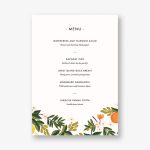 Citrus Orchard Menu