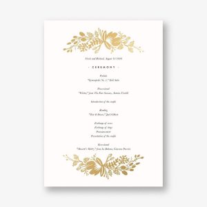 Floral Silhouette Foil Program