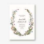 Fleurs Sauvages Bridal Shower Invitation