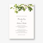 Fig Branches Wedding Invitation