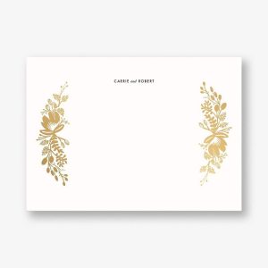 Floral Silhouette Stationery