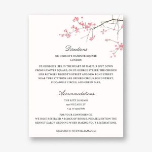 Japanese Cherry Information Card