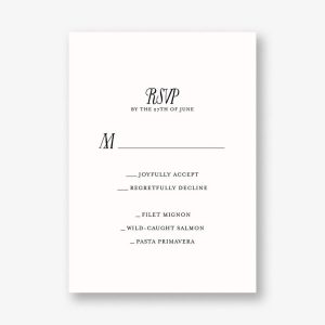 Miss Lila Response Card