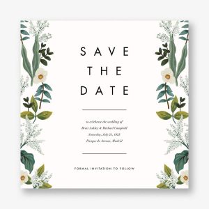Meadow Garland Save the Date Card