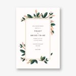 November Herbarium Bridal Shower Invitation
