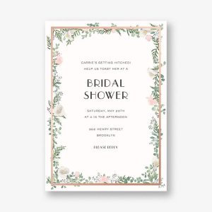 Lautaret Foil Bridal Shower Invitation