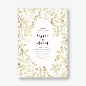 Queen Anne Wedding Invitation