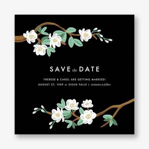 Tea Tree Save the Date Card
