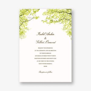 Spring Orchard Wedding Invitation