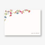 Stitched Floral II Stationery