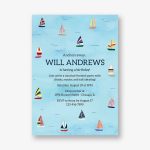 Sailboats Birthday Party Invitation