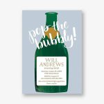 Pop the Bubbly Birthday Party Invitation