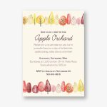 Fall Trees Party Invitation