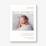 Modern Birth Announcement