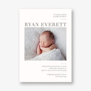 Modern Birth Announcement