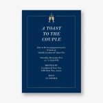 Champagne Border Engagement Party Invitation