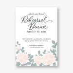 Pastel Peonies Rehearsal Dinner Invitation