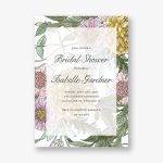 Overlay Floral Bridal Shower Invitation