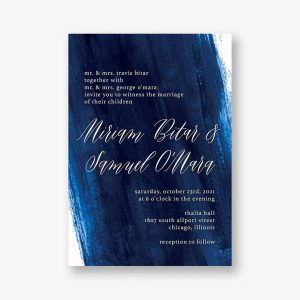 Sapphire Wedding Invitation