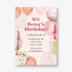 Balloons Birthday Party Invitation