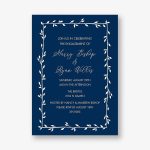 Vine Frame Engagement Party Invitation