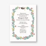 Bouquet Frame Graduation Invitation
