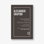 Metropolitan Bar Mitzvah Invitation