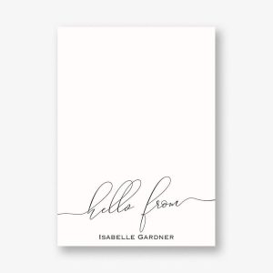 Signature Hello From Stationery