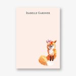 Flower Fox Stationery