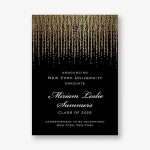 Foil Chandelier Graduation Announcement