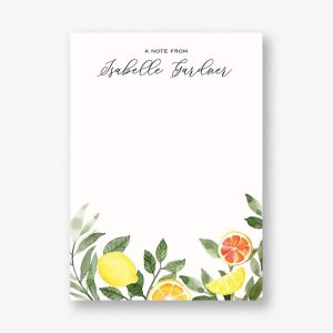 Lemon Leaves Stationery