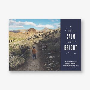 Calm and Bright Photo Card