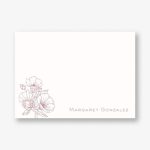 Linework Blossoms Stationery