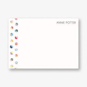 Rainbow WC Dots Stationery