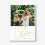 Avant-Garde Foil Holiday Photo Card