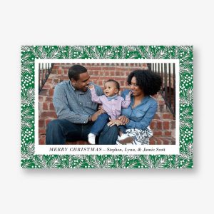 Berry Pine Horizontal Photo Card