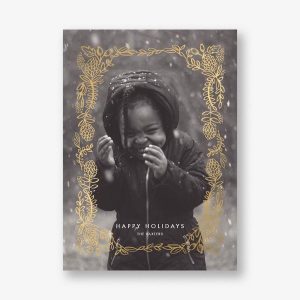 Botanical Lace Foil Photo Card