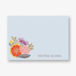 Citrus Floral Stationery