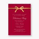 Bow Holiday Invitation