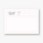 Minimal Border Stationery