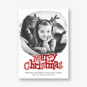 Christmas Snowdrift Photo Card