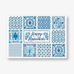 Hanukkah Tiles Holiday Card