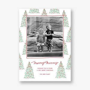 Fir Forest Frame Photo Card