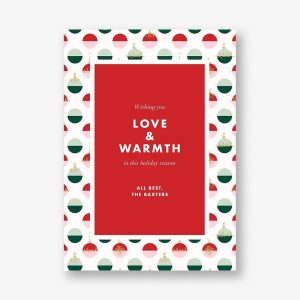 Dipped Ornaments Greeting Card