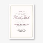 Duo Border Holiday Party Invitation
