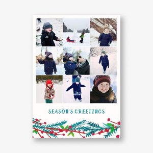 Garland on the Grid Photo Card