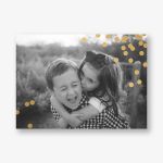 Confetti Horizontal Foil Photo Card